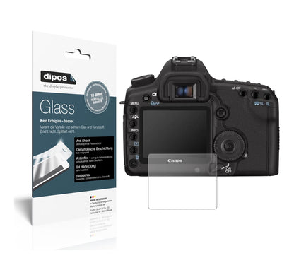 Matte Displayschutzfolie von dipos passend für Canon Eos 5D Mark II, 9H kratzfest und blasenfrei montiert