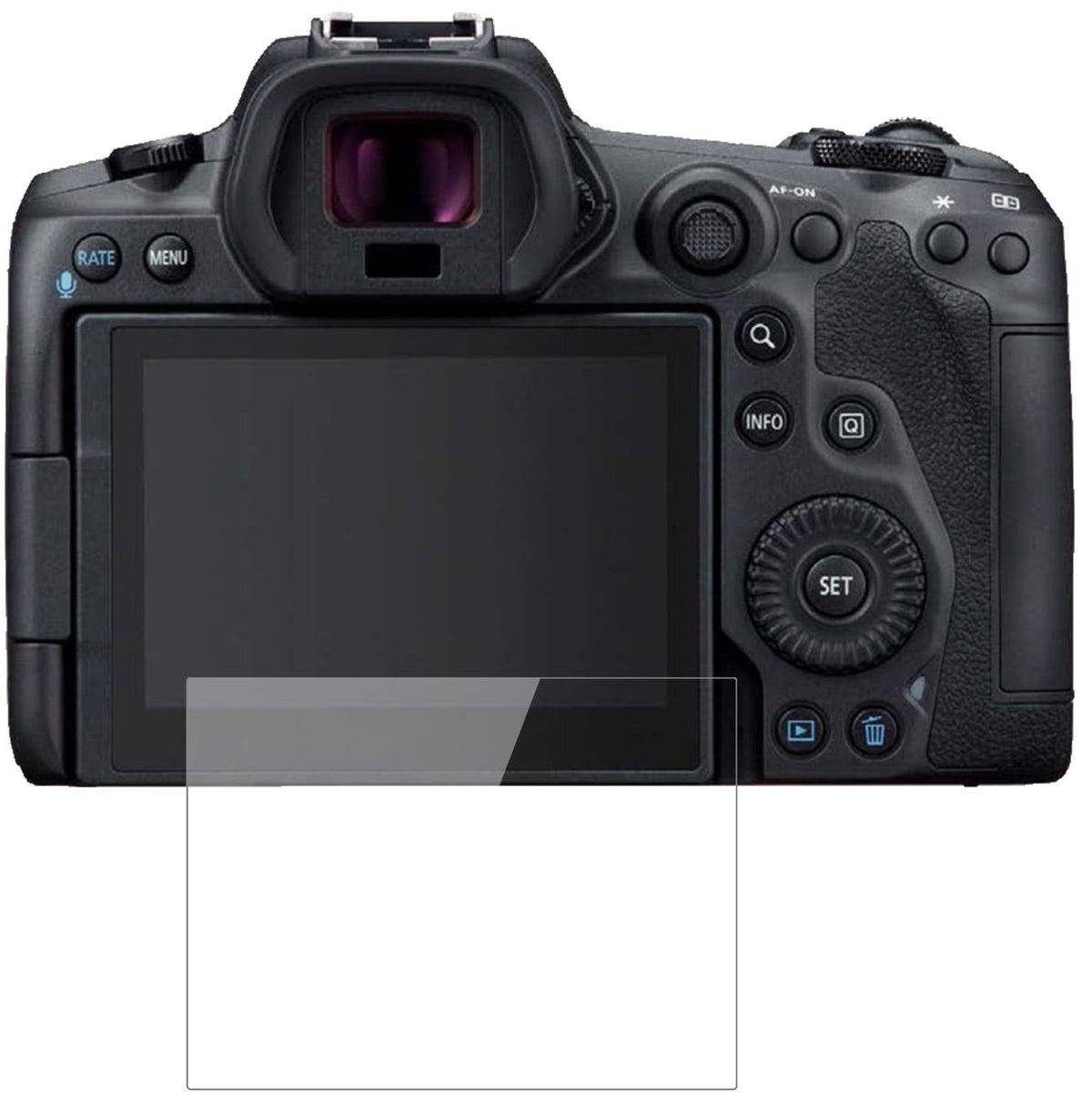 1x 9H Schutzfolie für Canon EOS R5 Panzerfolie