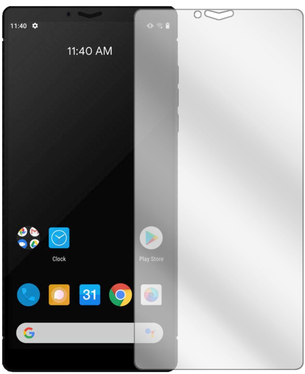 Carbon1 Mark II mit aufgebrachter dipos Displayschutzfolie, glasklare Darstellung ohne Einschränkungen