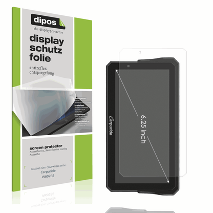 Matte Displayschutzfolie von dipos passend für Carpuride W602BS, präziser Zuschnitt und blasenfrei montiert