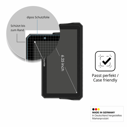 Schutzglasfolie mit optimaler Passform, zur Verwendung mit Hüllen geeignet