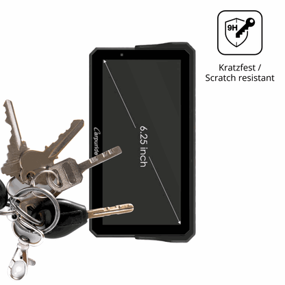 dipos Displayschutz für Carpuride W602BS, transparente Oberfläche, perfekte Passform auch für die Rundungen