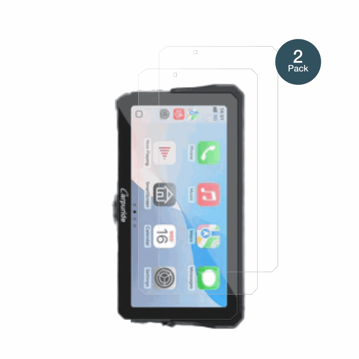 CarpurideW602S Pro mit aufgebrachter dipos Panzerfolie, die lästige Fingerabdrücke minimiert