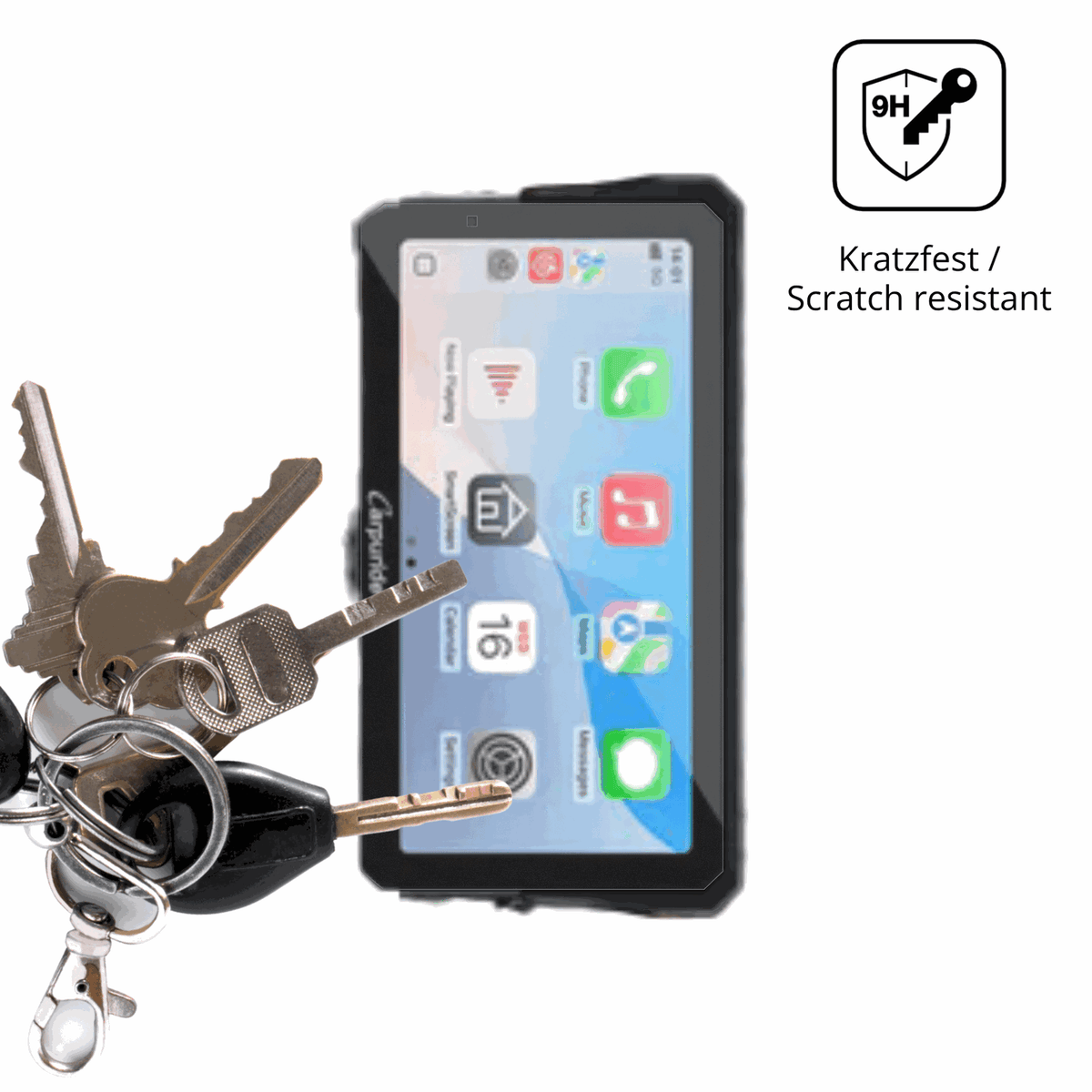 dipos Displayschutz für Carpuride W602S Pro, mattierte Oberfläche, robuste Festigkeit und perfekte Passform