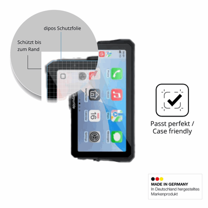 Besonders flexibler Displayschutz mit Anti-Shock-Schicht im Materialmix