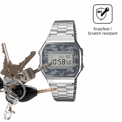dipos Displayschutz f�r Casio A168WEC-1EF, mattierte Oberfl�che, robuste Festigkeit und perfekte Passform