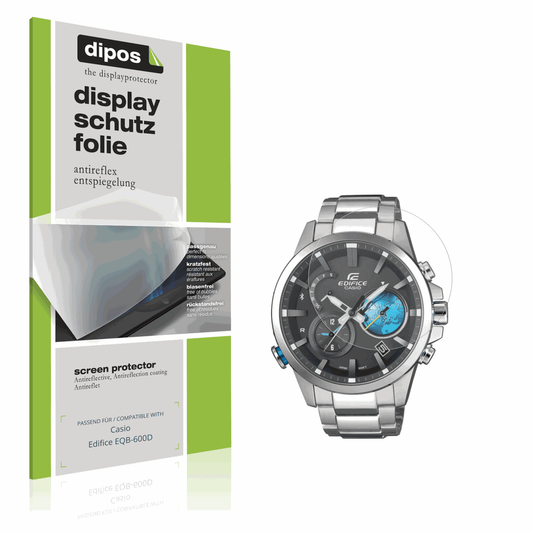 Matte Displayschutzfolie von dipos passend für Casio Edifice EQB-600D, präziser Zuschnitt und blasenfrei montiert