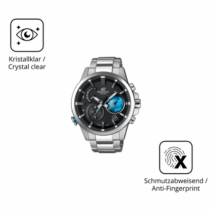 Flexible TPU-Folie passend zugeschnitten für Casio Edifice EQB-600D, vollständige Abdeckung