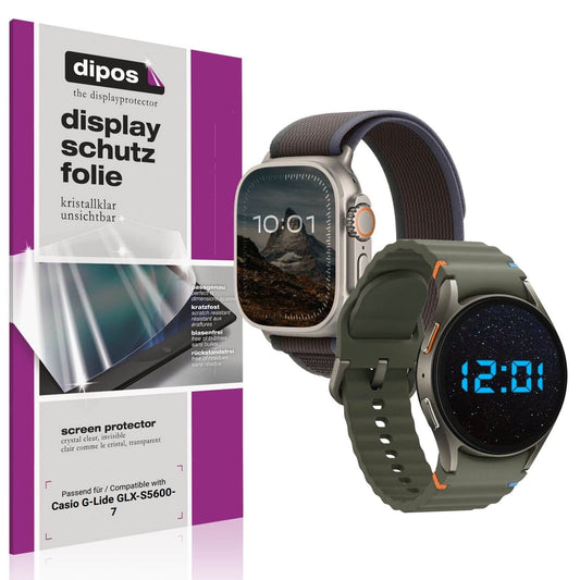 6x Schutzfolie klar für Casio G-Lide GLX-S5600-7 Display-Schutzfolie