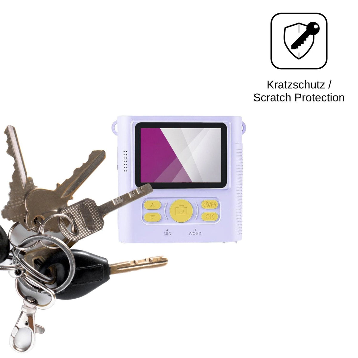 4x Schutzfolie klar für CKATE ABS-681B Display-Schutzfolie