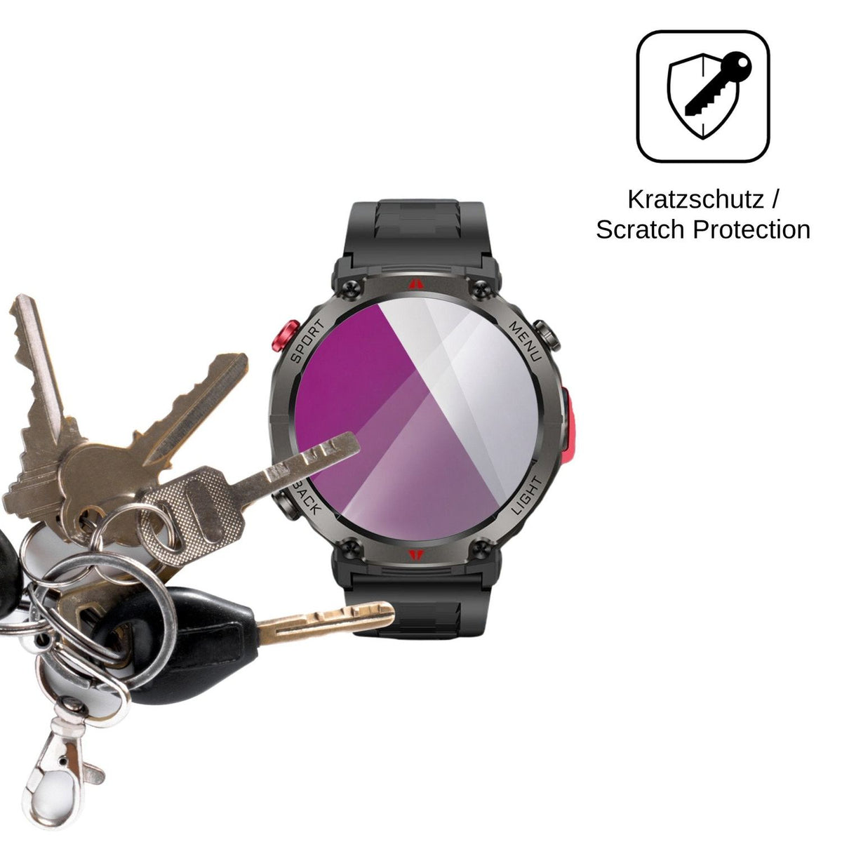 6x Schutzfolie klar für Doomixs P50BK Display-Schutzfolie