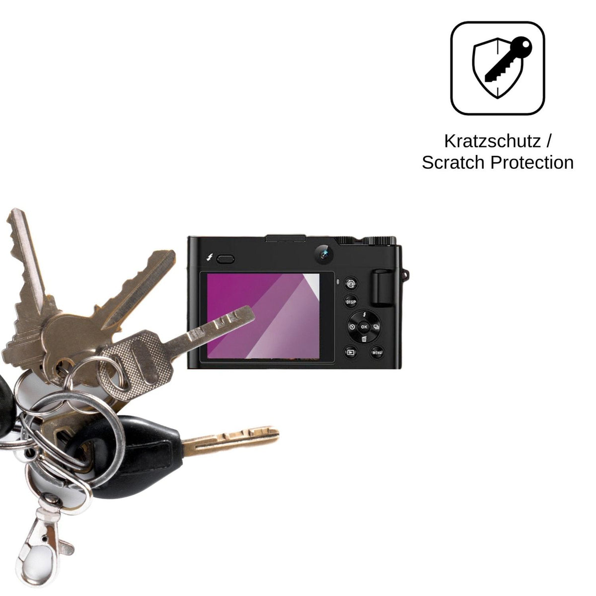 4x Schutzfolie klar für FlyFrost DC218 Display-Schutzfolie