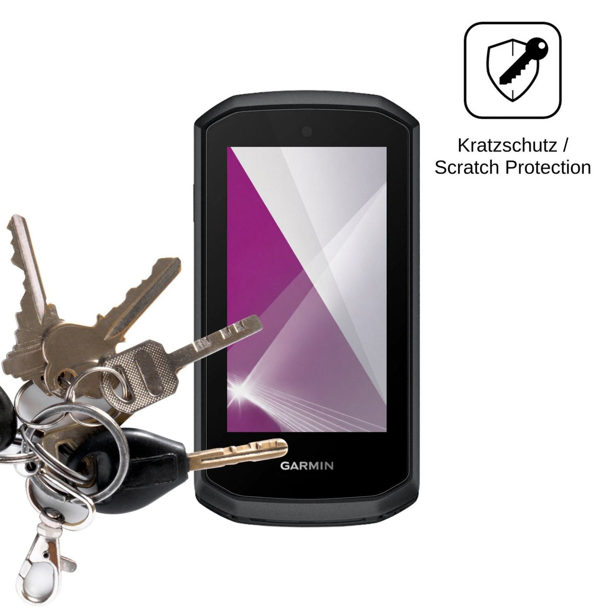 2x Schutzfolie klar für Garmin Edge Explore 3 Display-Schutzfolie