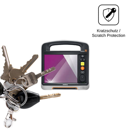 2x Schutzfolie klar für Mindray Beneheart D60 Display-Schutzfolie