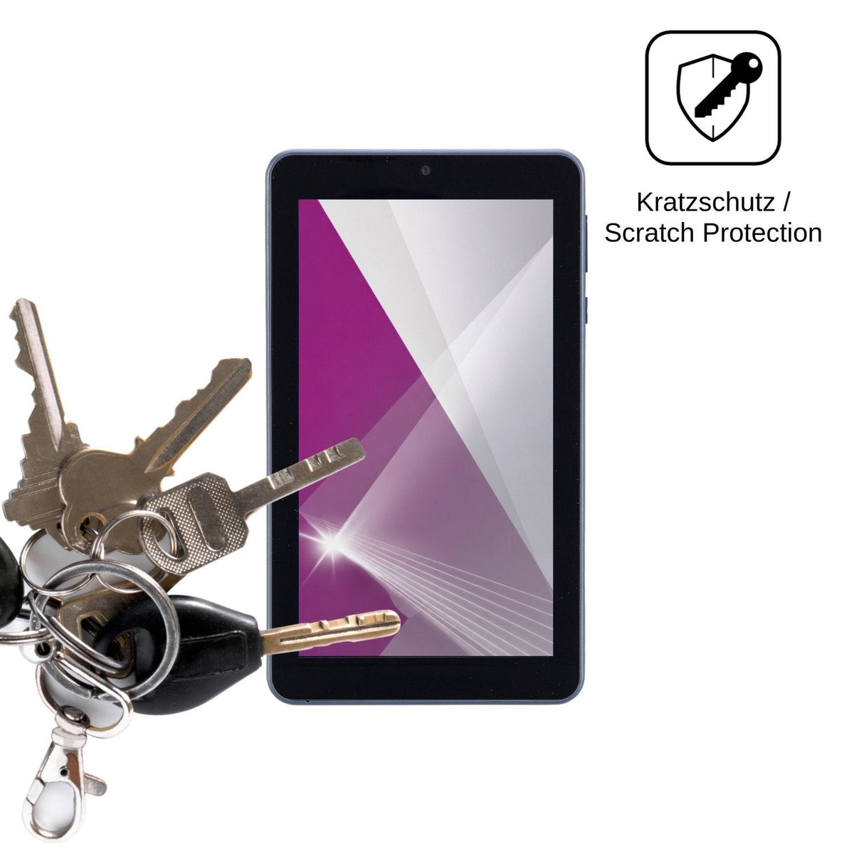 2x Schutzfolie klar für ONN Surf Tablet 7 Display-Schutzfolie