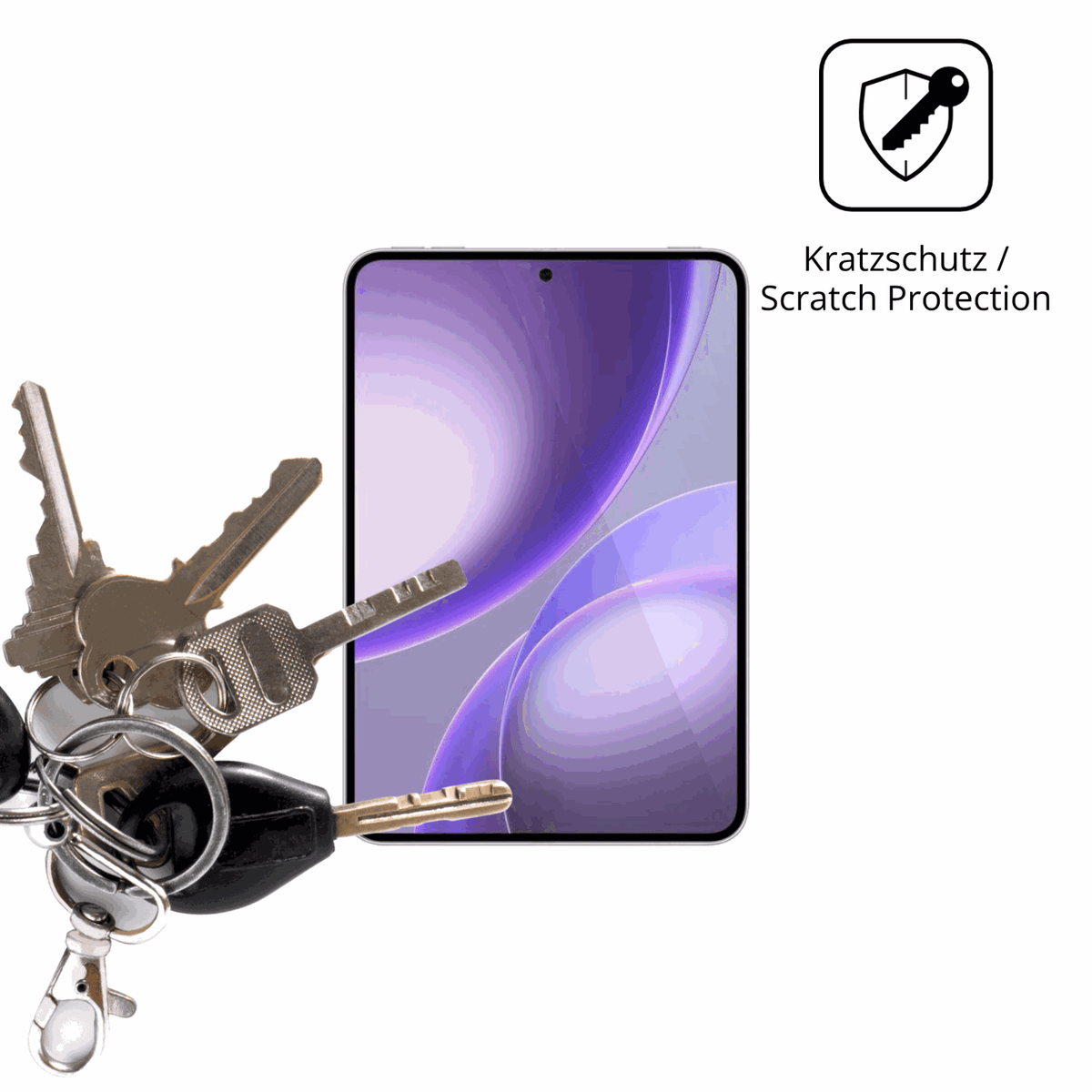 Schutz gegen Kratzer auf dem Oppo Pad Mini Glas durch Schlüssel oder Ähnliches