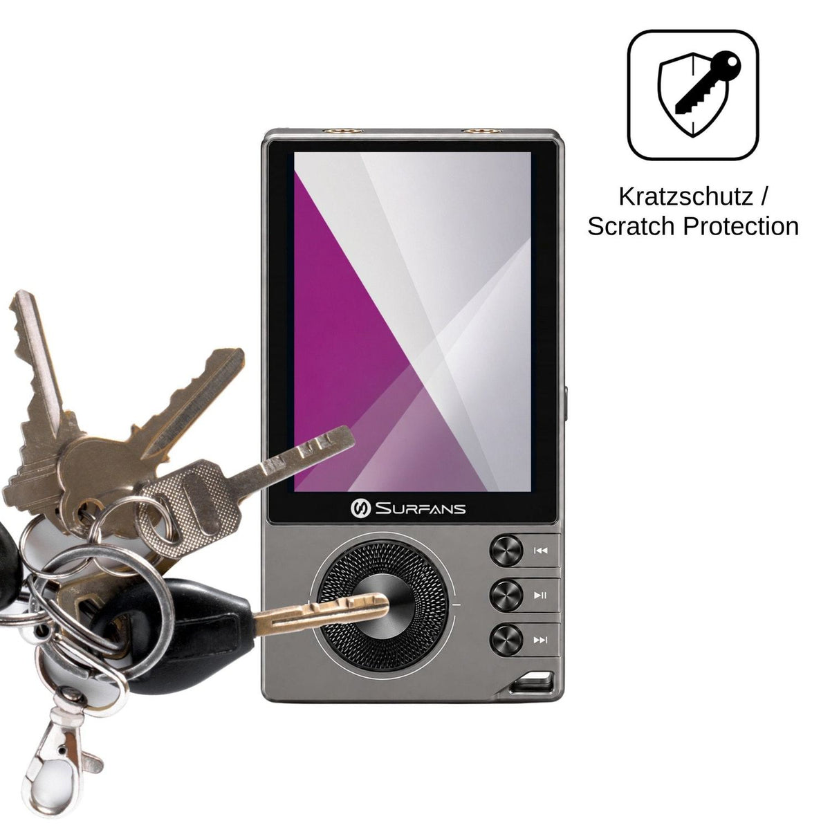 4x Schutzfolie klar für Surfans F20 Pro Plus Display-Schutzfolie