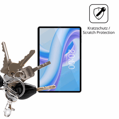 Schutz gegen Kratzer auf dem Teclast M50 Plus Glas durch Schl�ssel oder �hnliches