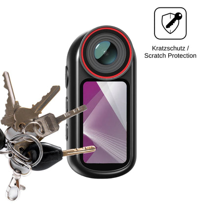 4x Schutzfolie klar für Yonvim Mini Body Cam 4K Display-Schutzfolie