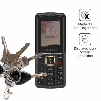 Blickschutzfolie für Cellecor X4+ matt Schutzfolie Privacy