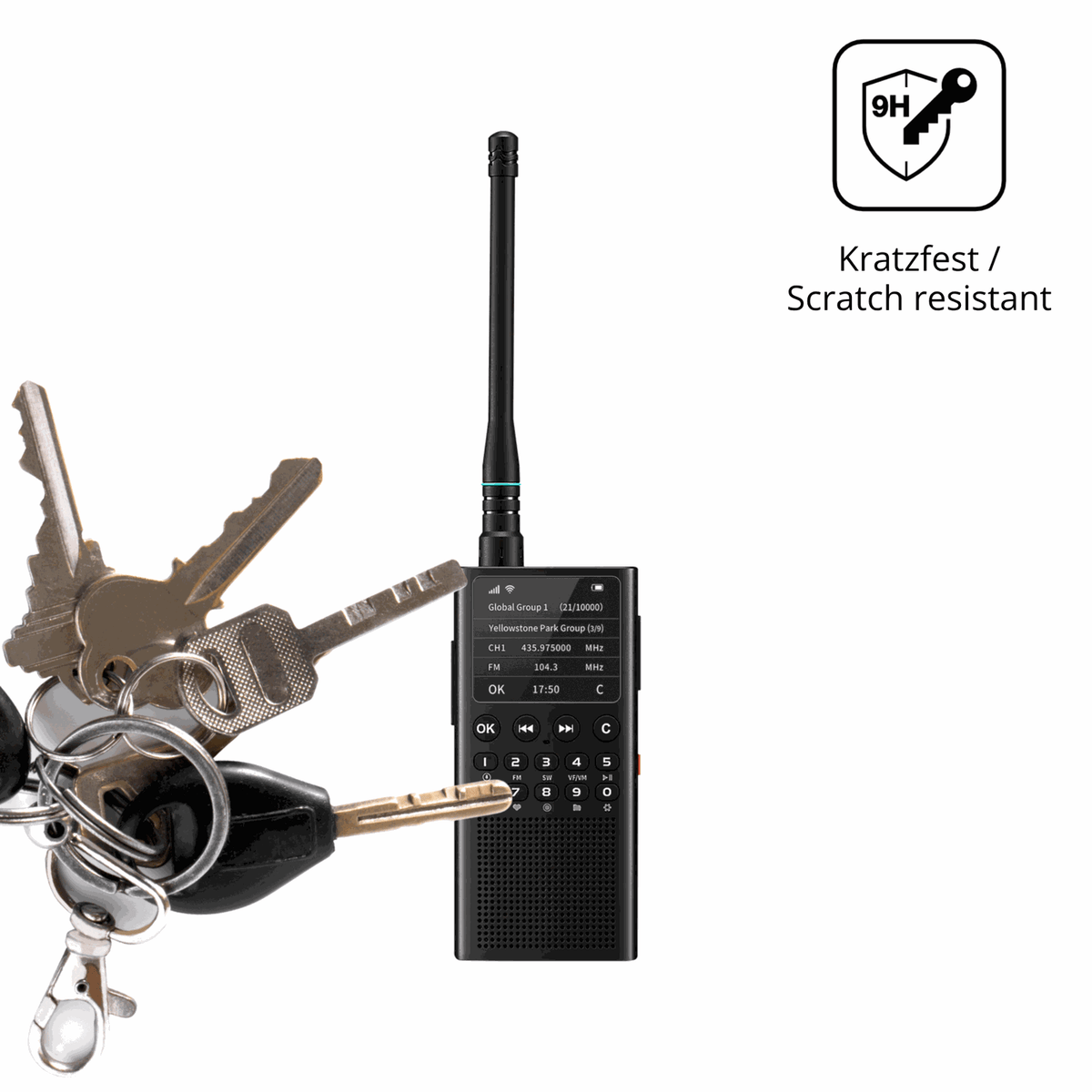dipos Displayschutz für Choyong WT2, mattierte Oberfläche, robuste Festigkeit und perfekte Passform
