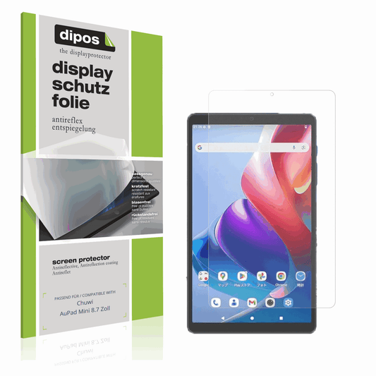 Matte Displayschutzfolie von dipos passend für Chuwi AuPad Mini 8.7 Zoll, präziser Zuschnitt und blasenfrei montiert