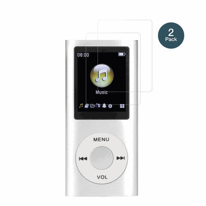 ciciglowMP3-Player mit aufgebrachter dipos Flex Schutzfolie, glasklare Darstellung ohne Einschränkungen