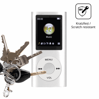 dipos Displayschutz für ciciglow MP3-Player, transparente Oberfläche, perfekte Passform auch für die Rundungen