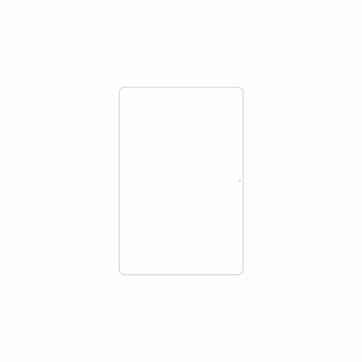 dipos Displayschutz für C idea P1200 10.1 Zoll, mattierte Oberfläche, geringe Dicke und perfekte Passform