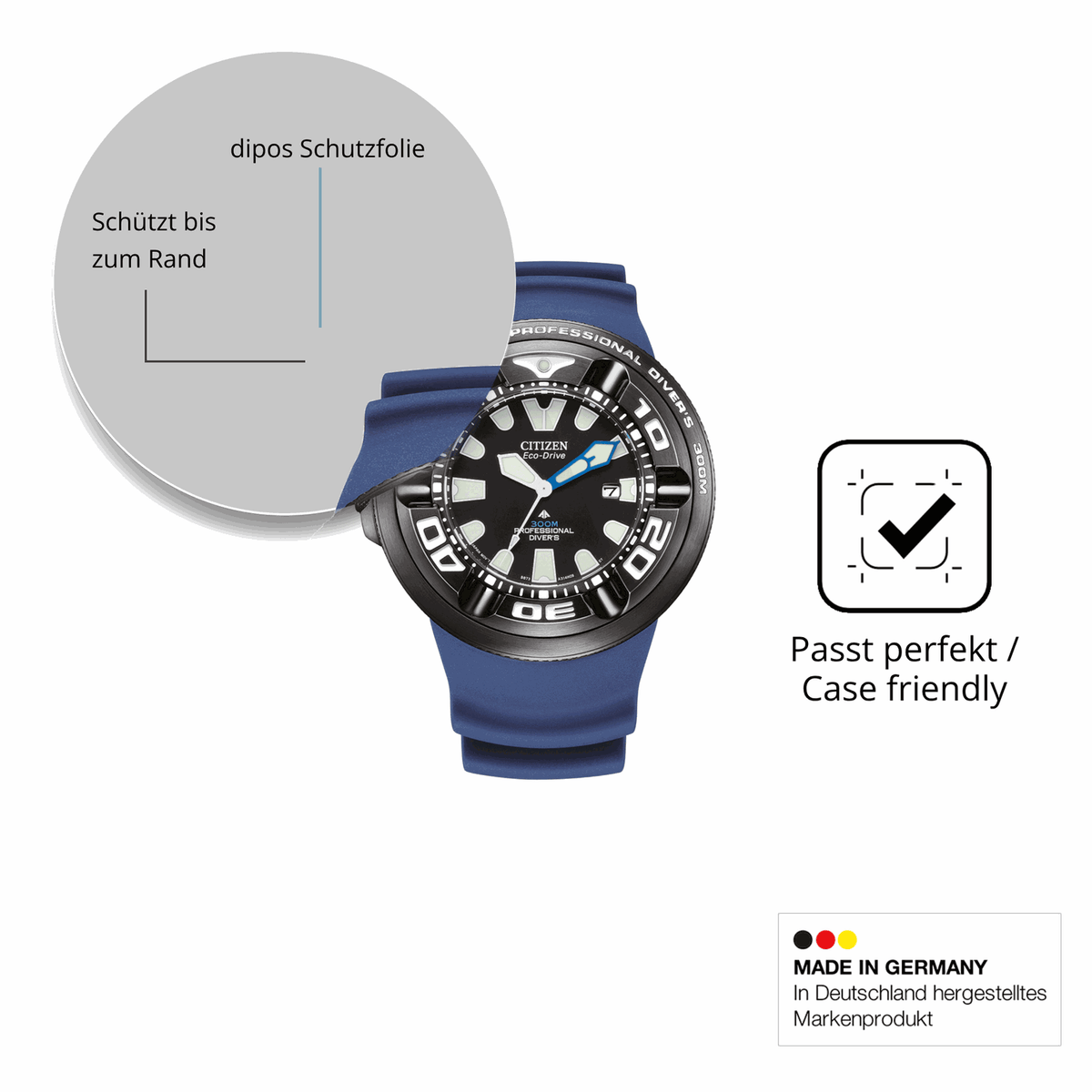 Besonders flexibler Displayschutz mit Anti-Shock-Schicht im Materialmix