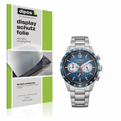 Matte Displayschutzfolie von dipos passend für Citizen CA4716-50L, präziser Zuschnitt und blasenfrei montiert