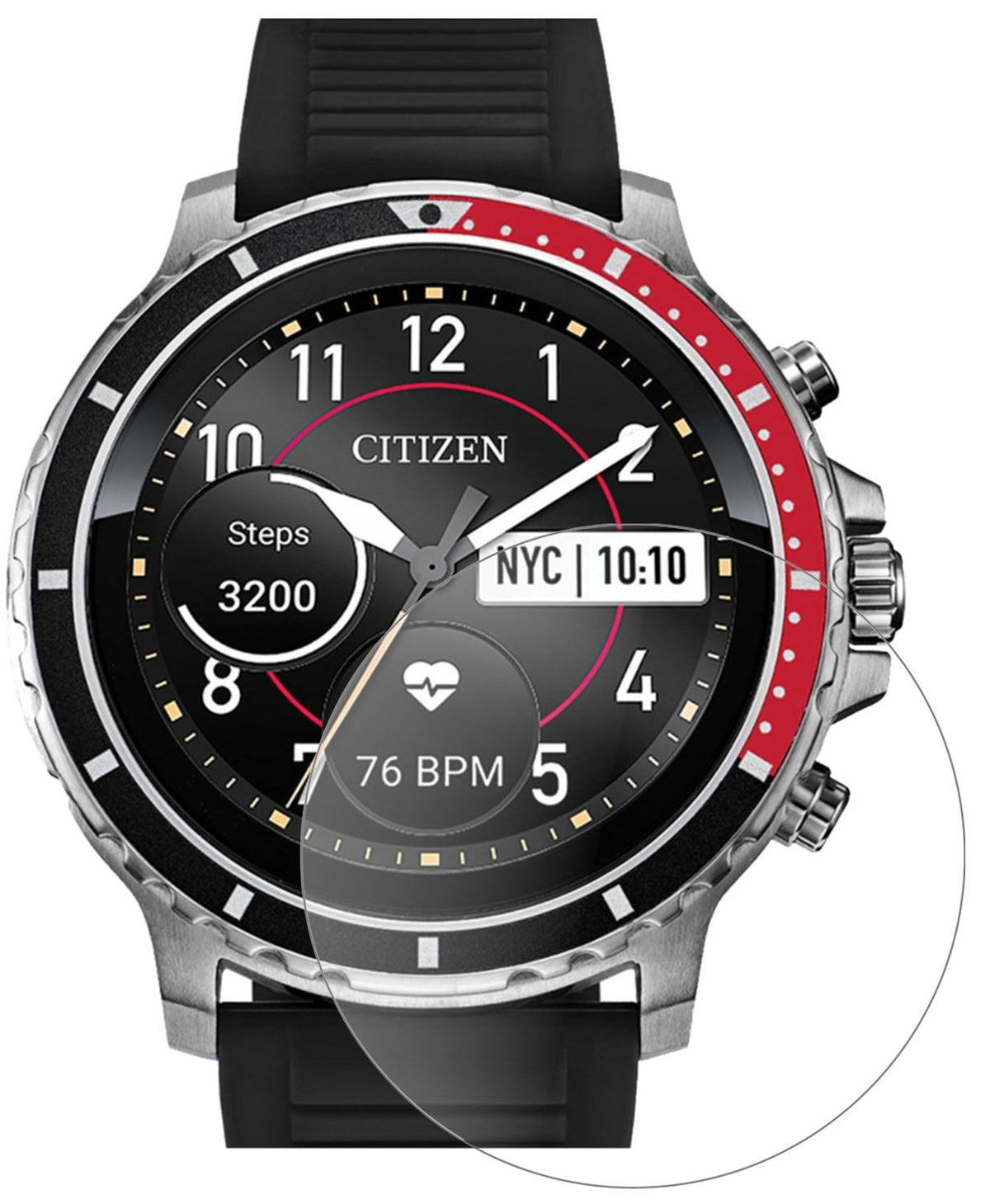 CitizenCZ Smart mit aufgebrachter dipos Panzerfolie, die lästige Fingerabdrücke minimiert