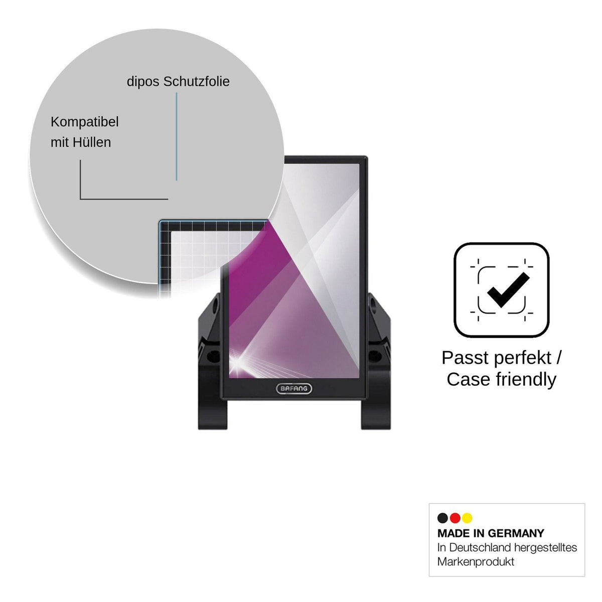 4x Schutzfolie klar für Bafang DP C010 Display-Schutzfolie