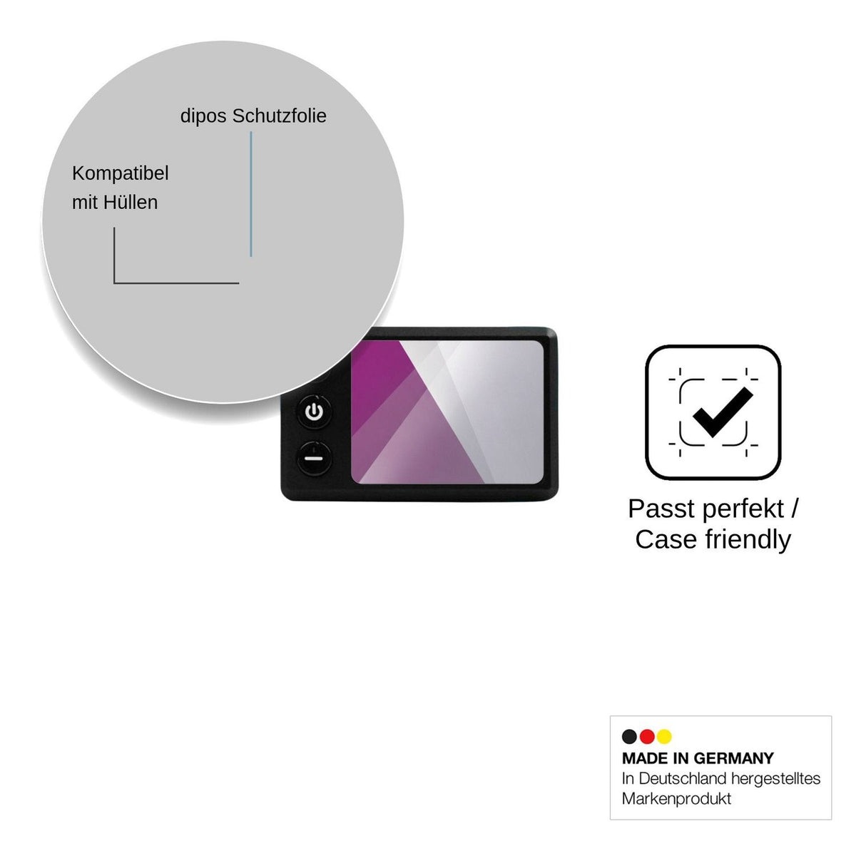 4x Schutzfolie klar für Bassadoro Lenker Display S E Display-Schutzfolie
