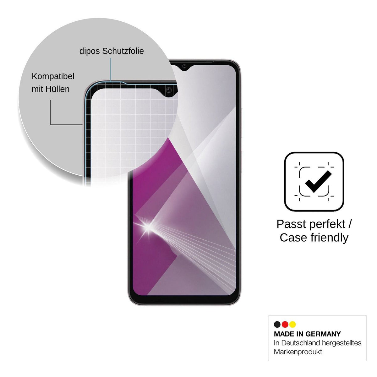 4x Schutzfolie klar für Doogee Note 60 Display-Schutzfolie