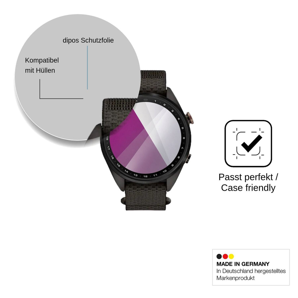 6x Schutzfolie klar für Garmin Approach S72 Display-Schutzfolie