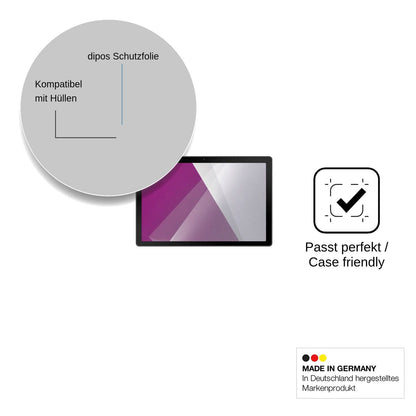 2x Schutzfolie klar für Gleeso Tablet 10.1 Display-Schutzfolie