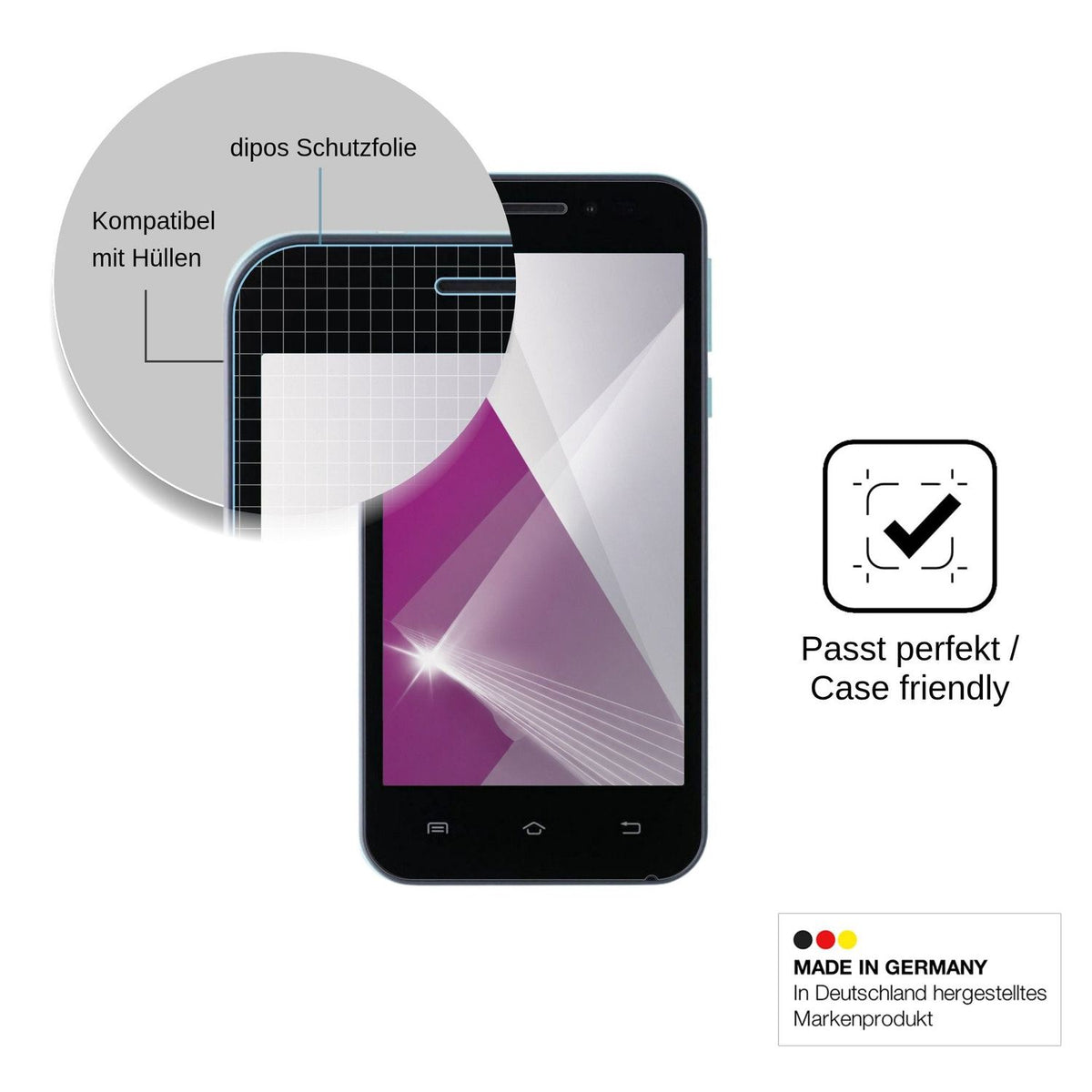 4x Schutzfolie klar für Nomi i451 Twist Display-Schutzfolie