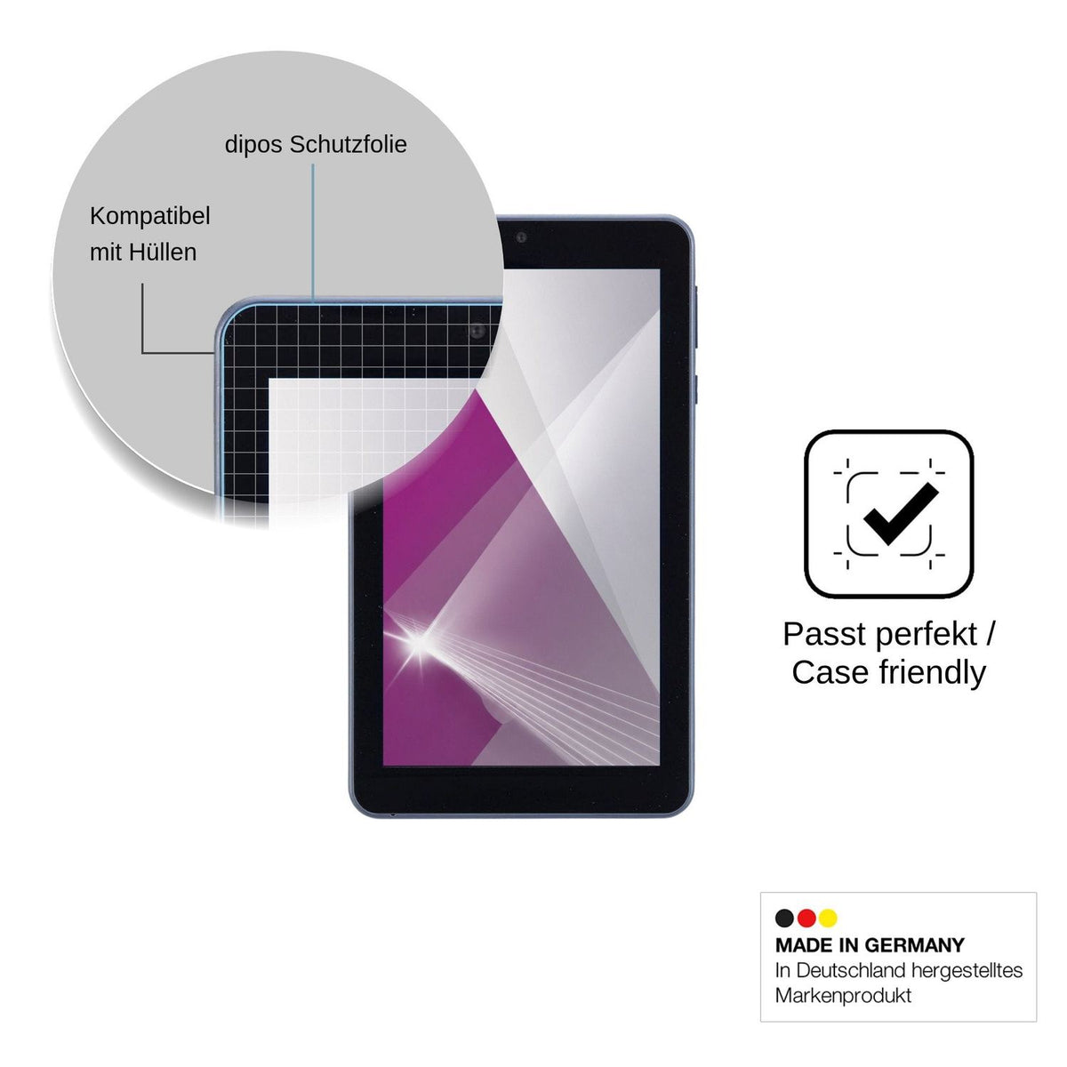 2x Schutzfolie klar für ONN Surf Tablet 7 Display-Schutzfolie