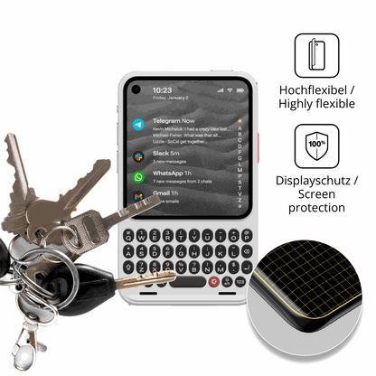 dipos Displayschutz f�r Clicks Communicator, transparente Oberfl�che, geringe Dicke und perfekte Passform