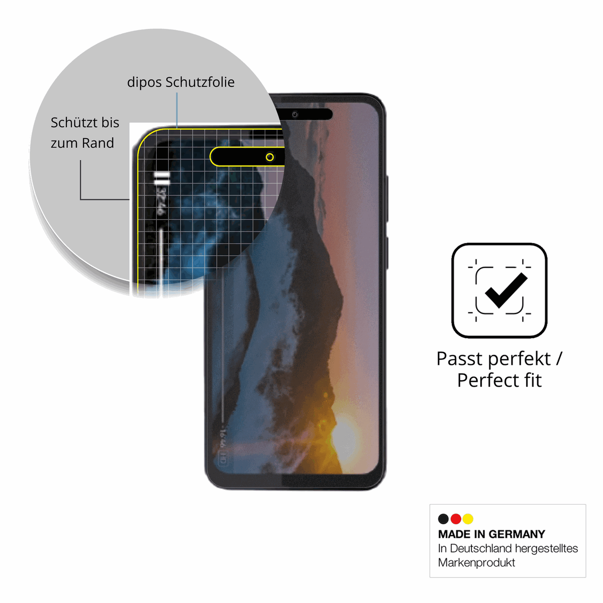Schutz gegen Kratzer auf dem Condor Nova 80 Pro Glas durch Schlüssel oder Ähnliches