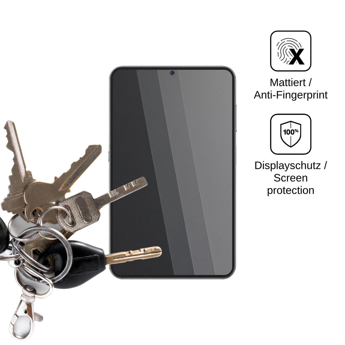 Blickschutzfolie für Coolpad Cool X Wide matt Schutzfolie Privacy