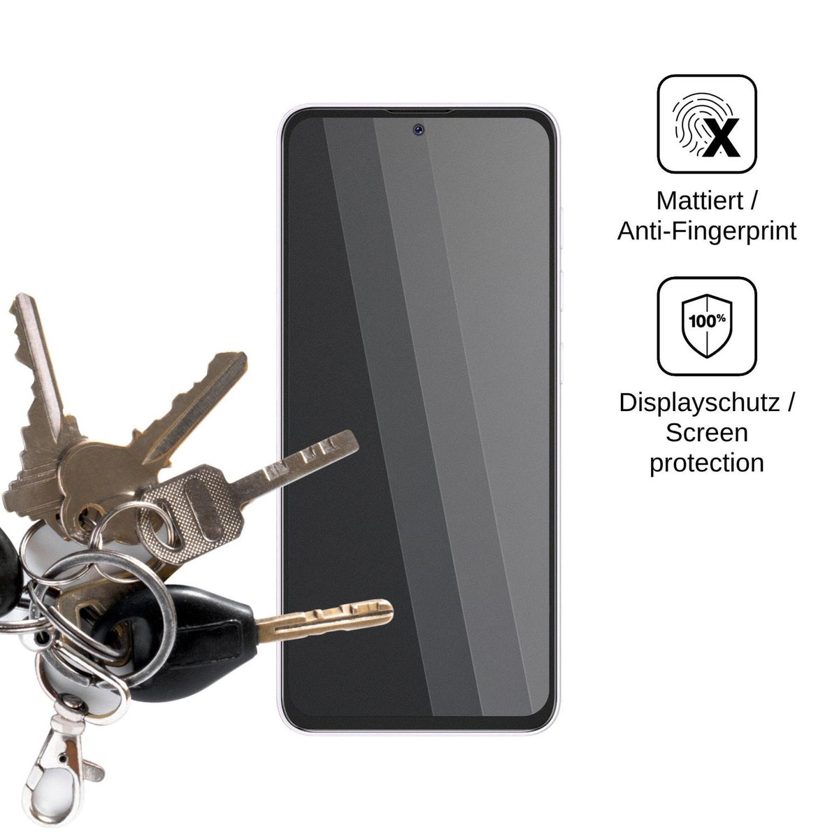 Blickschutzfolie für Coolpad Fengshang 80 Pro matt Schutzfolie Privacy