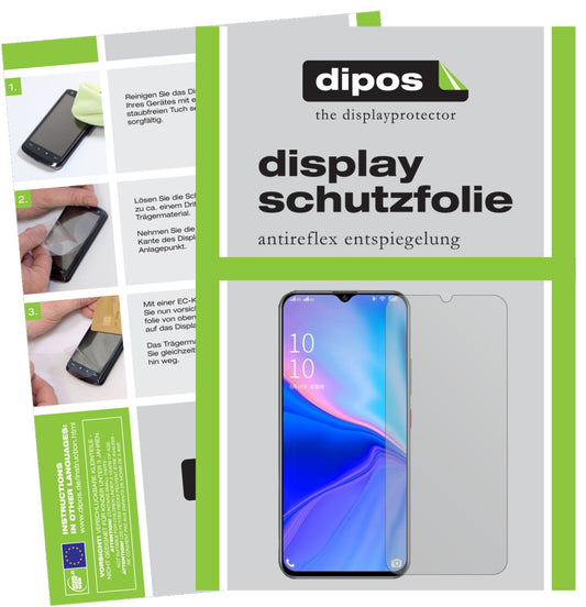 Matte Displayschutzfolie von dipos passend für Coolpad COOL10, präziser Zuschnitt und blasenfrei montiert