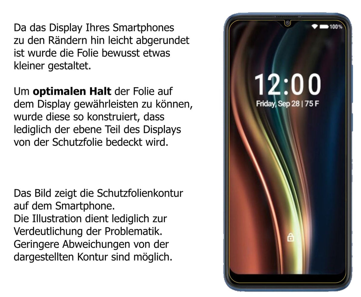 Dünne und klare Folie passend zugeschnitten für Coolpad Legacy 5G