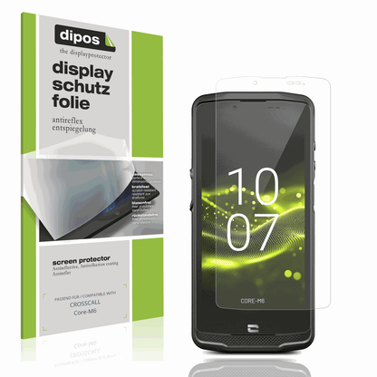 Matte Displayschutzfolie von dipos passend für CROSSCALL Core-M6, präziser Zuschnitt und blasenfrei montiert