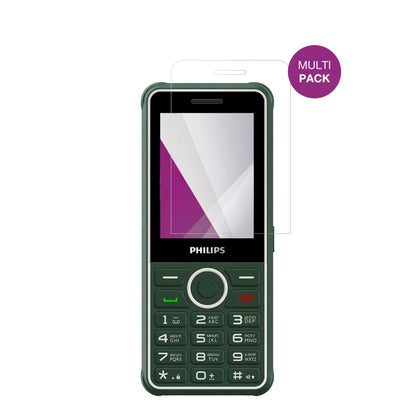 PhilipsXenium E2301 mit aufgebrachter dipos Displayschutzfolie, glasklare Darstellung ohne Einschränkungen