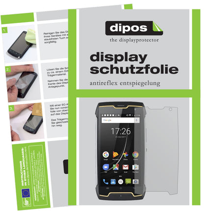 Matte Displayschutzfolie von dipos passend für Cubot King Kong CS, präziser Zuschnitt und blasenfrei montiert