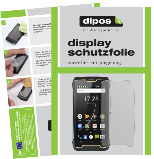 Matte Displayschutzfolie von dipos passend für Cubot King Kong CS, präziser Zuschnitt und blasenfrei montiert