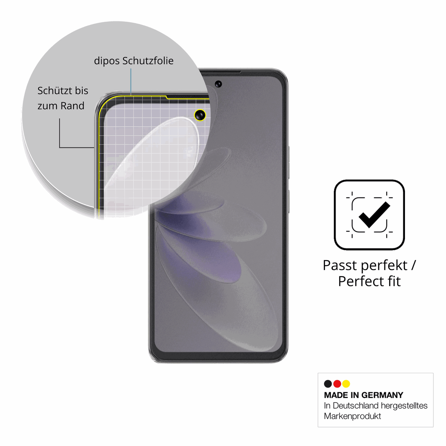 Schutz gegen Kratzer auf dem Cubot Note 60 Glas durch Schlüssel, Stöße gegen die Tischkante oder Stürze